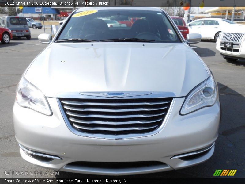 Bright Silver Metallic / Black 2012 Chrysler 200 LX Sedan