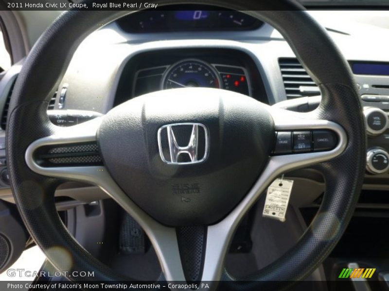 Royal Blue Pearl / Gray 2011 Honda Civic LX Coupe