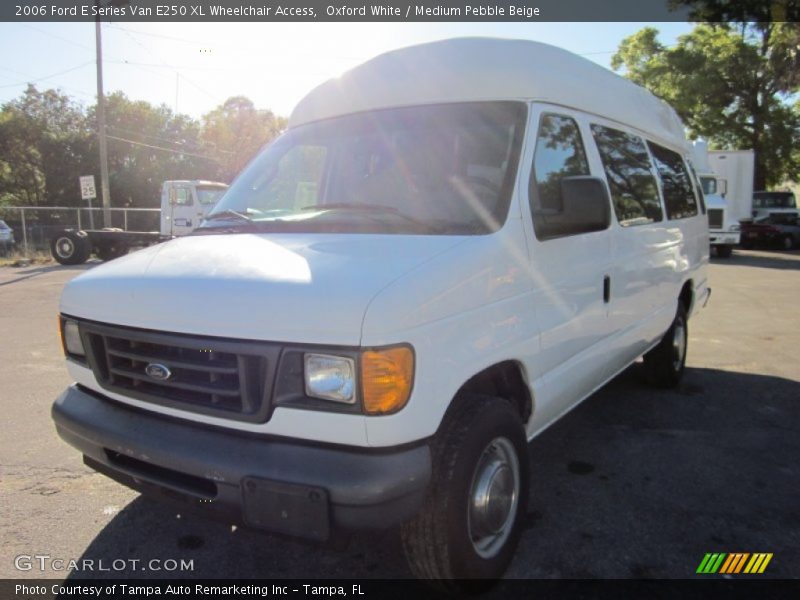 Oxford White / Medium Pebble Beige 2006 Ford E Series Van E250 XL Wheelchair Access