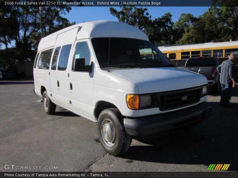 Oxford White / Medium Pebble Beige 2006 Ford E Series Van E250 XL Wheelchair Access