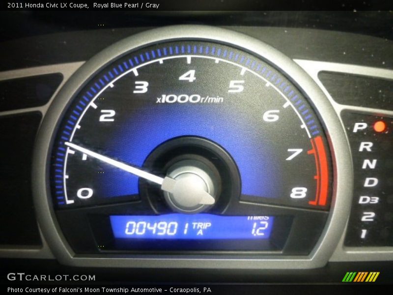 Royal Blue Pearl / Gray 2011 Honda Civic LX Coupe