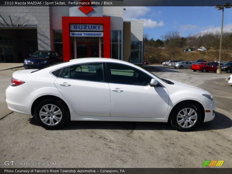 Performance White / Black 2010 Mazda MAZDA6 i Sport Sedan