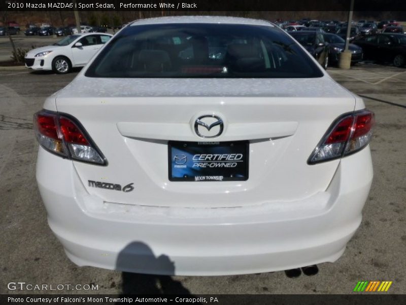Performance White / Black 2010 Mazda MAZDA6 i Sport Sedan