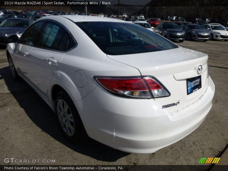 Performance White / Black 2010 Mazda MAZDA6 i Sport Sedan