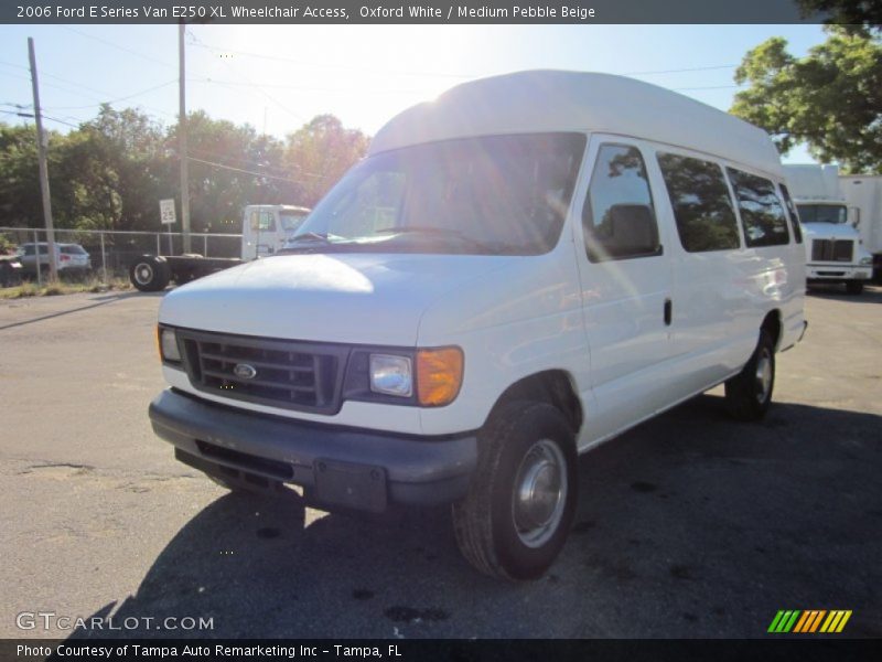 Oxford White / Medium Pebble Beige 2006 Ford E Series Van E250 XL Wheelchair Access