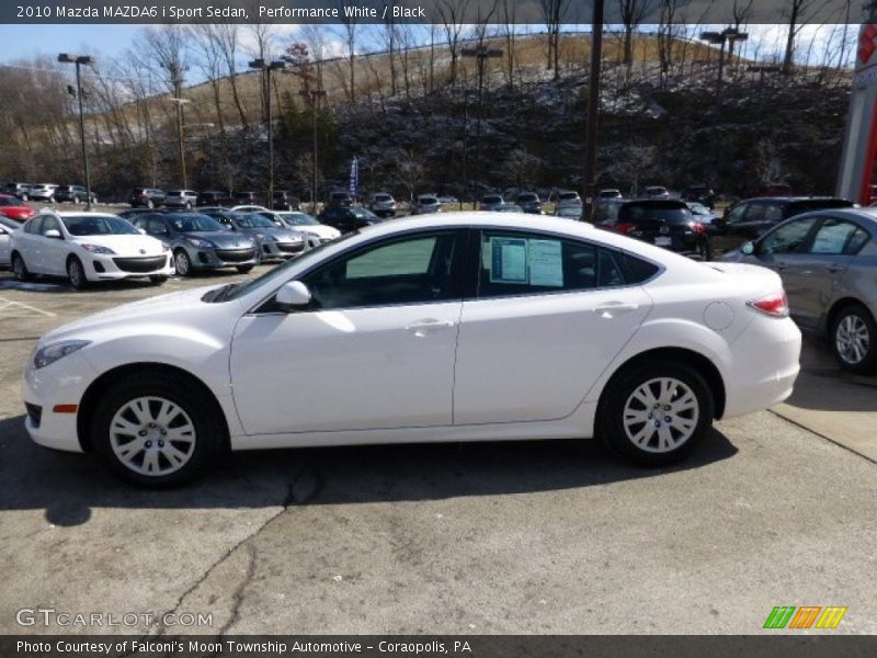 Performance White / Black 2010 Mazda MAZDA6 i Sport Sedan