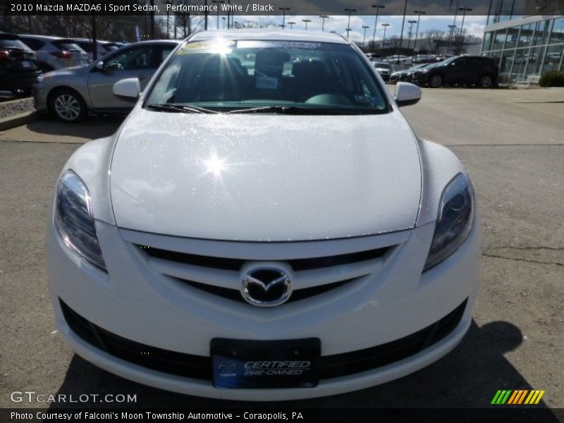 Performance White / Black 2010 Mazda MAZDA6 i Sport Sedan