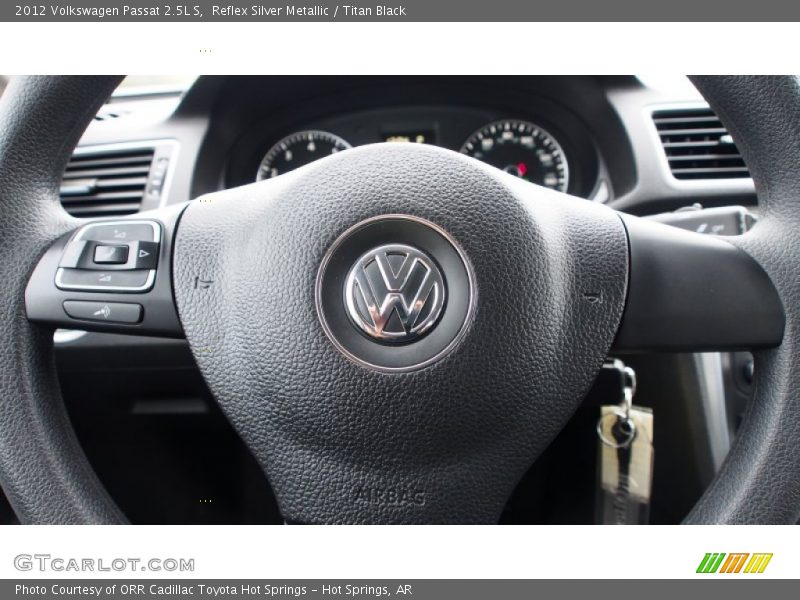 Reflex Silver Metallic / Titan Black 2012 Volkswagen Passat 2.5L S