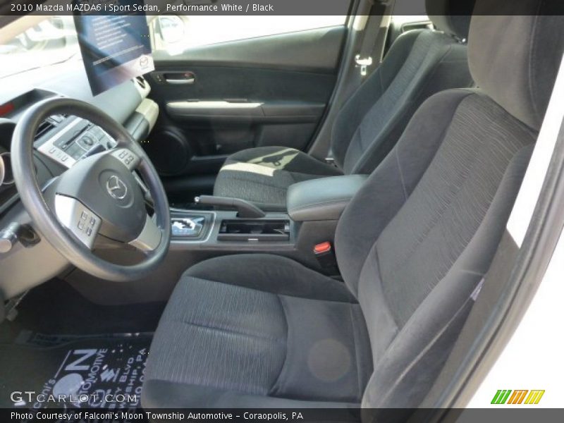 Performance White / Black 2010 Mazda MAZDA6 i Sport Sedan