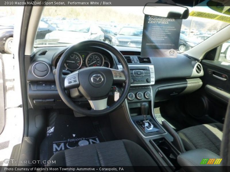 Performance White / Black 2010 Mazda MAZDA6 i Sport Sedan