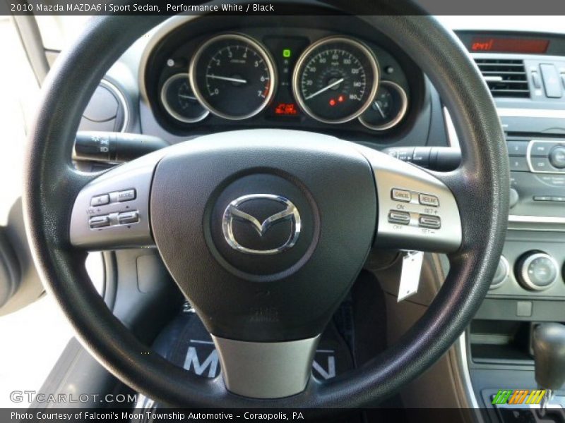 Performance White / Black 2010 Mazda MAZDA6 i Sport Sedan
