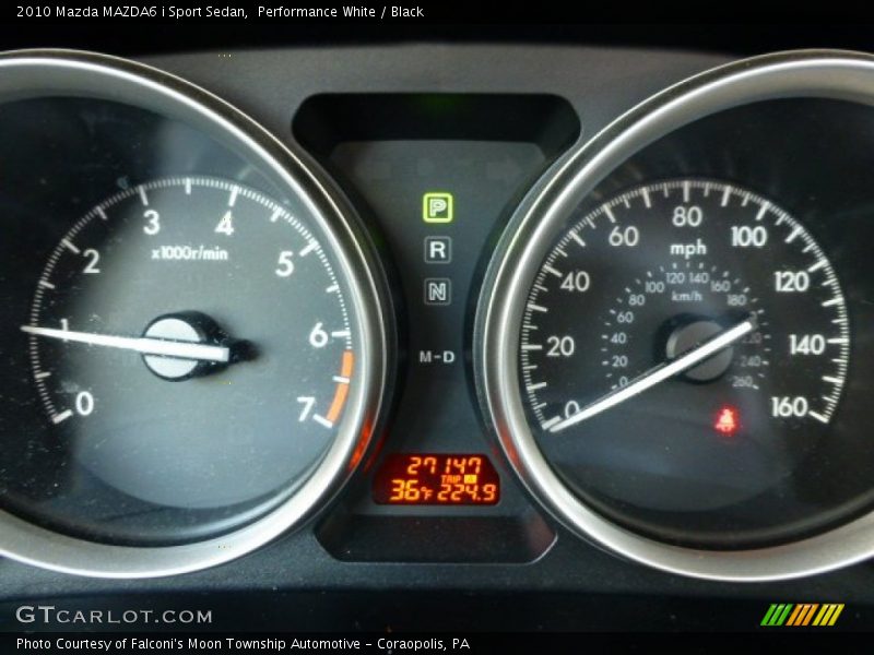 Performance White / Black 2010 Mazda MAZDA6 i Sport Sedan