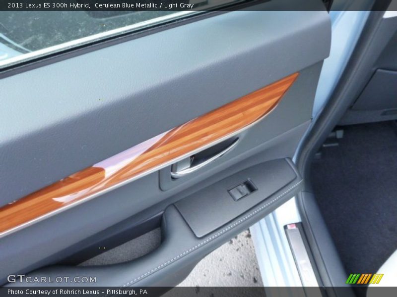 Cerulean Blue Metallic / Light Gray 2013 Lexus ES 300h Hybrid