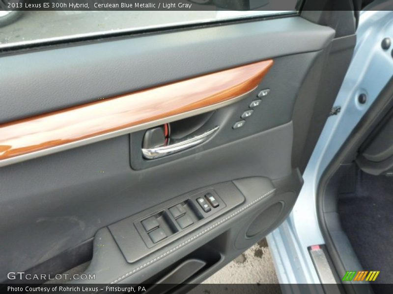 Cerulean Blue Metallic / Light Gray 2013 Lexus ES 300h Hybrid