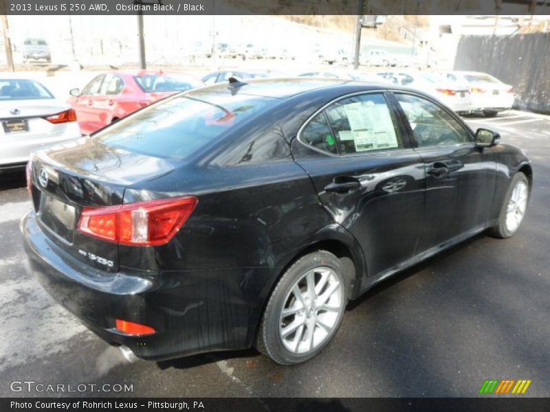 Obsidian Black / Black 2013 Lexus IS 250 AWD