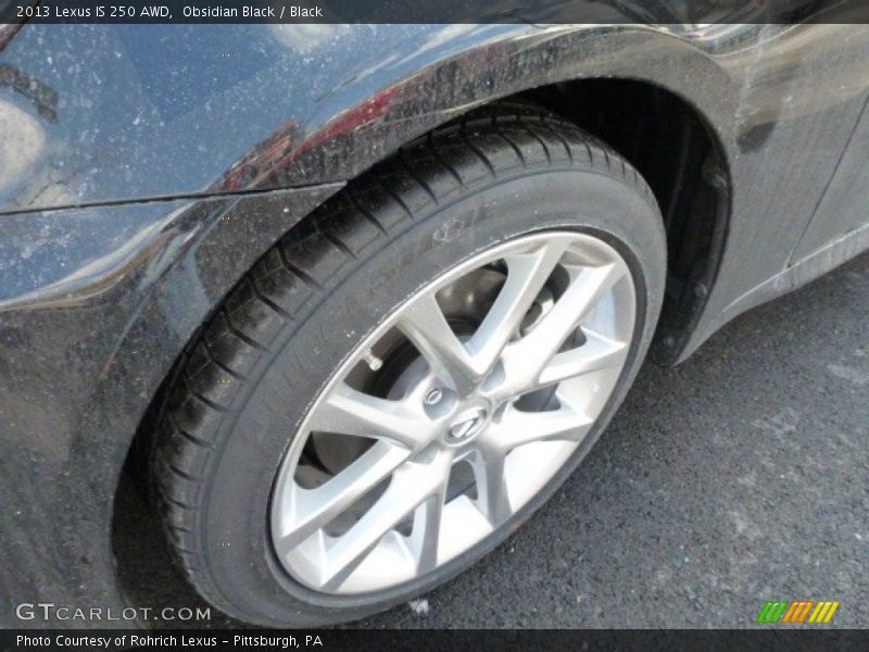 Obsidian Black / Black 2013 Lexus IS 250 AWD