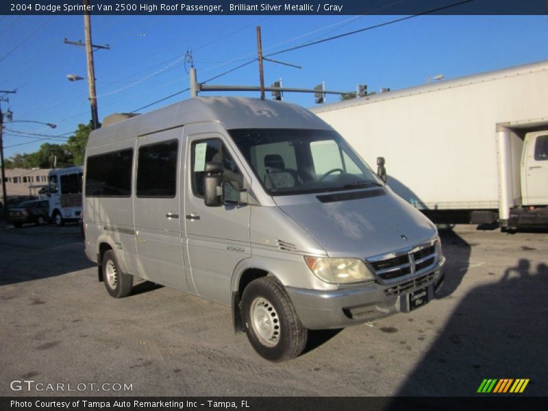 Brilliant Silver Metallic / Gray 2004 Dodge Sprinter Van 2500 High Roof Passenger