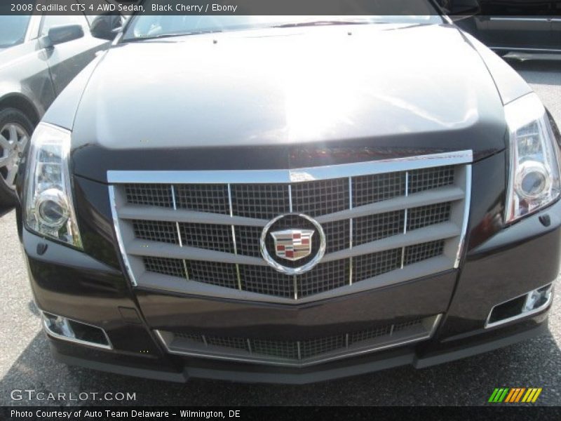 Black Cherry / Ebony 2008 Cadillac CTS 4 AWD Sedan