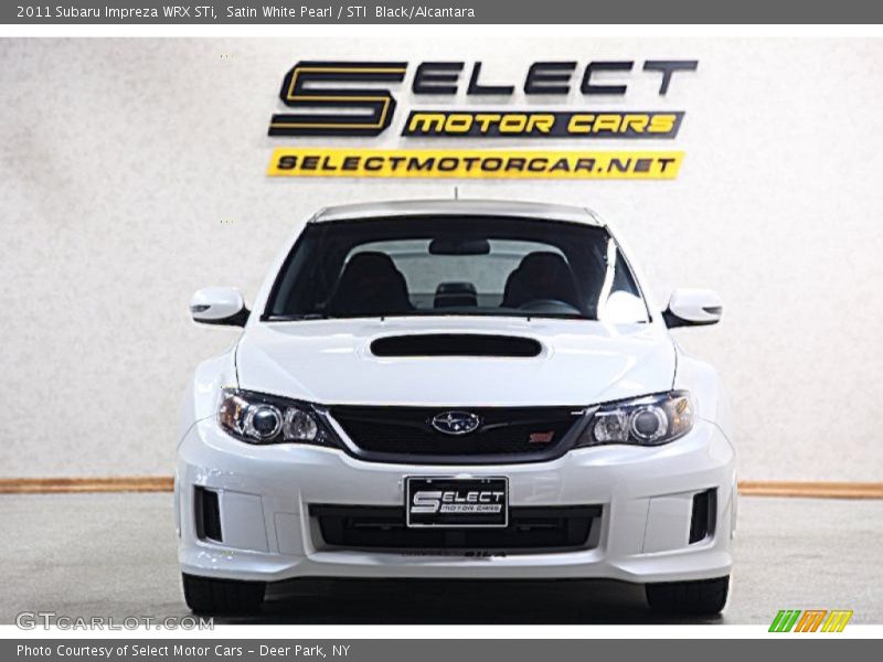 Satin White Pearl / STI  Black/Alcantara 2011 Subaru Impreza WRX STi