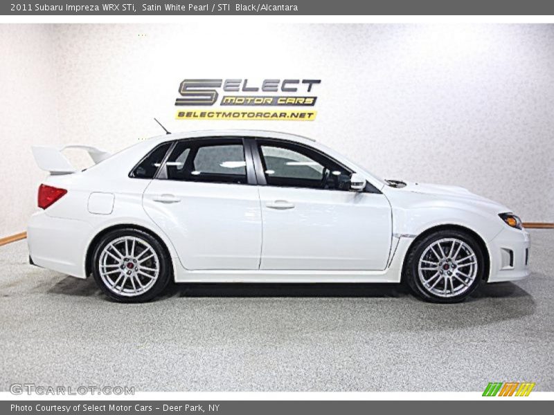 Satin White Pearl / STI  Black/Alcantara 2011 Subaru Impreza WRX STi