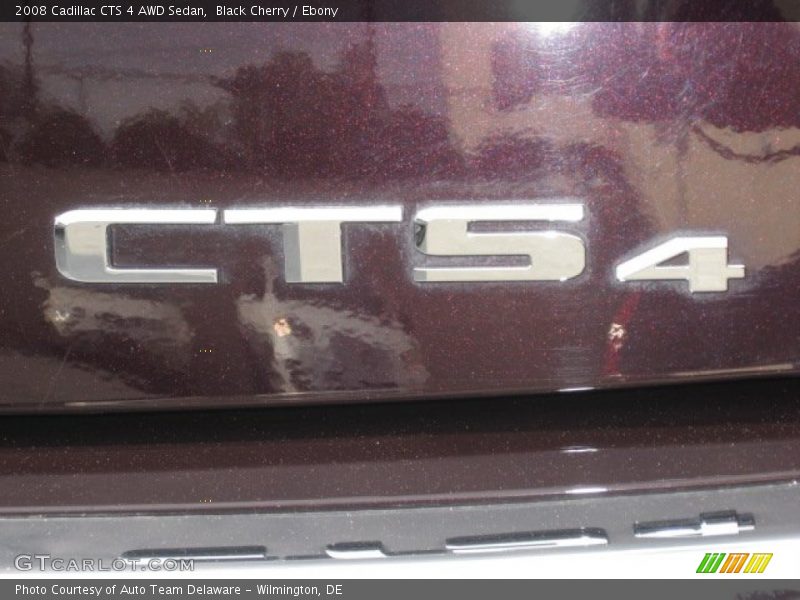 Black Cherry / Ebony 2008 Cadillac CTS 4 AWD Sedan