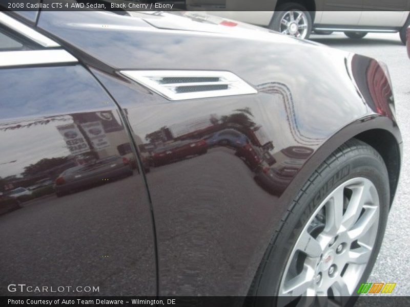 Black Cherry / Ebony 2008 Cadillac CTS 4 AWD Sedan