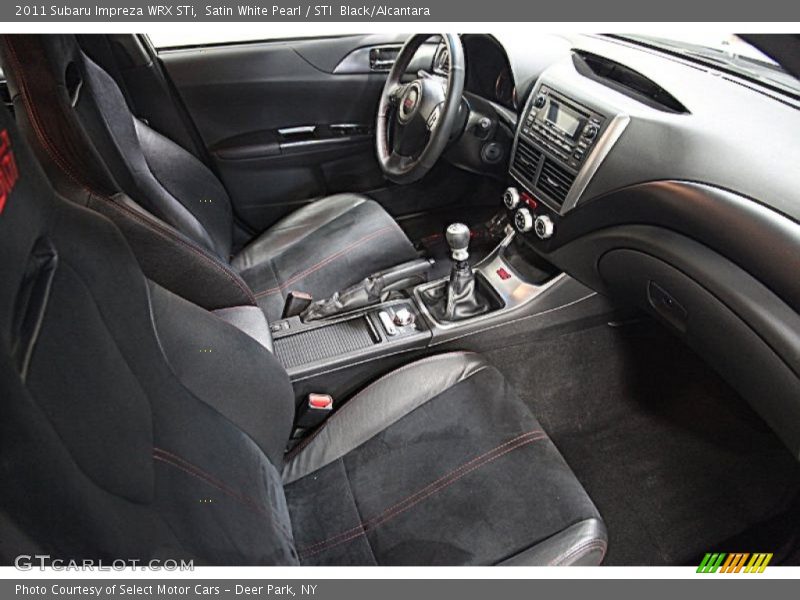 Satin White Pearl / STI  Black/Alcantara 2011 Subaru Impreza WRX STi