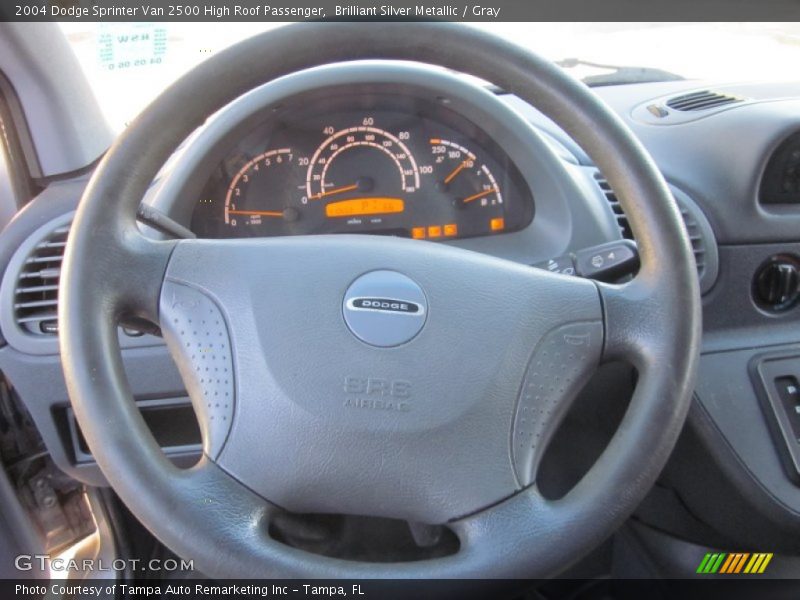 Brilliant Silver Metallic / Gray 2004 Dodge Sprinter Van 2500 High Roof Passenger