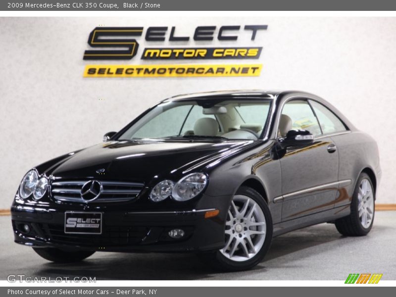 Black / Stone 2009 Mercedes-Benz CLK 350 Coupe