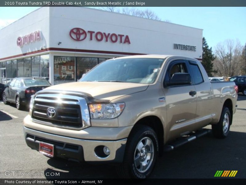 Sandy Beach Metallic / Sand Beige 2010 Toyota Tundra TRD Double Cab 4x4