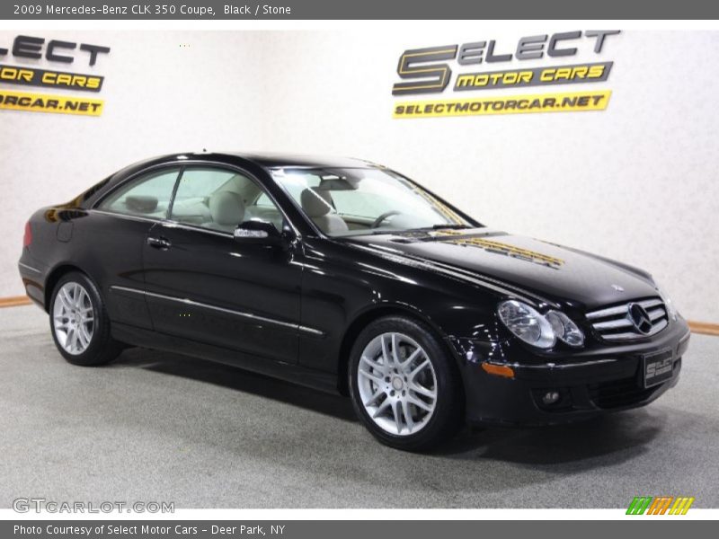 Black / Stone 2009 Mercedes-Benz CLK 350 Coupe