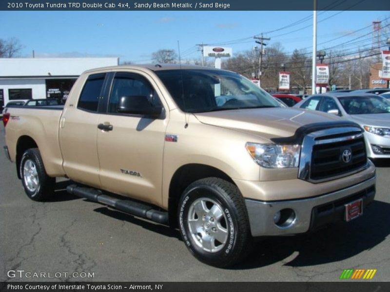 Sandy Beach Metallic / Sand Beige 2010 Toyota Tundra TRD Double Cab 4x4