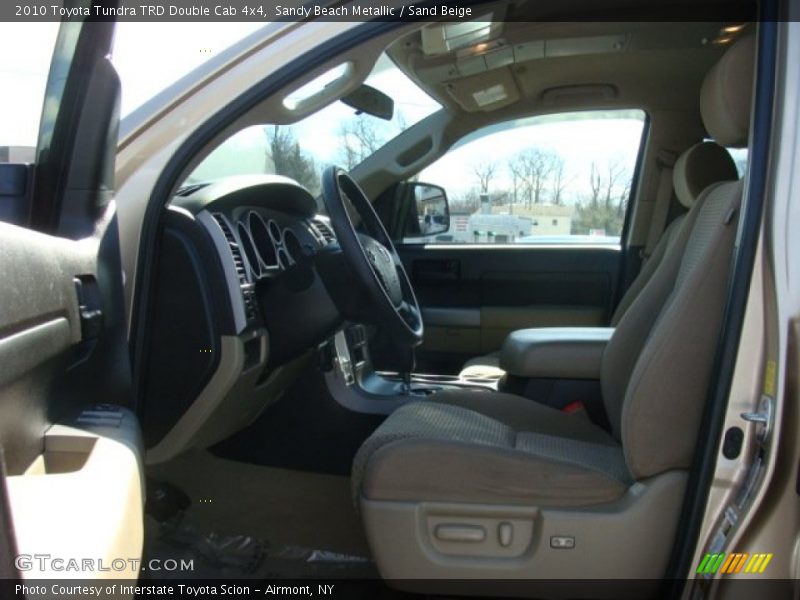 Front Seat of 2010 Tundra TRD Double Cab 4x4