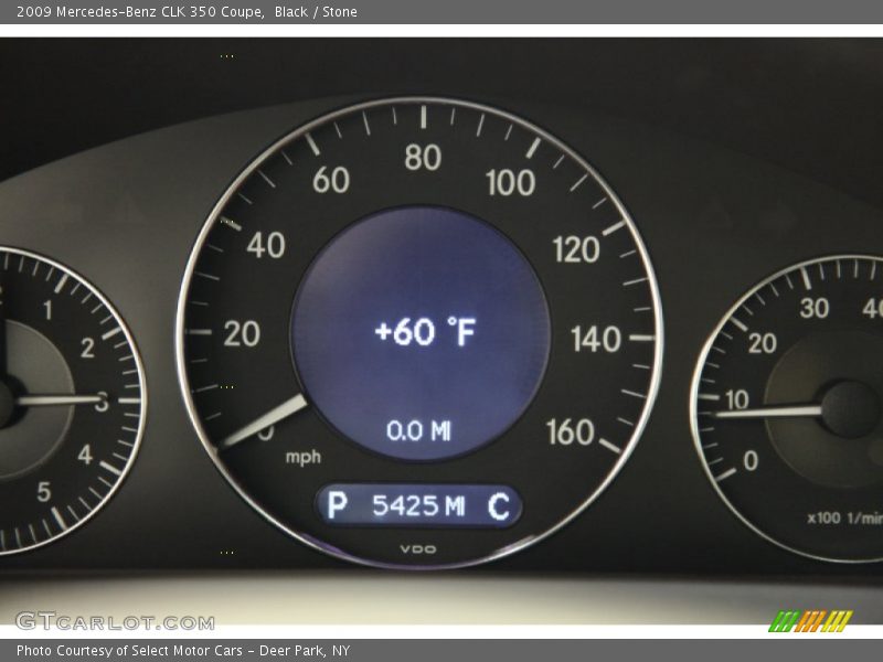 Black / Stone 2009 Mercedes-Benz CLK 350 Coupe