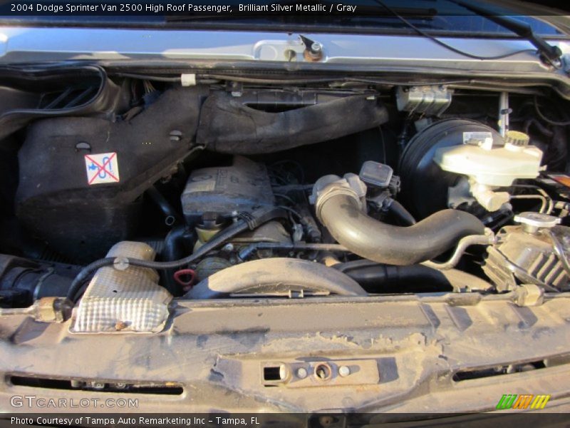 Brilliant Silver Metallic / Gray 2004 Dodge Sprinter Van 2500 High Roof Passenger
