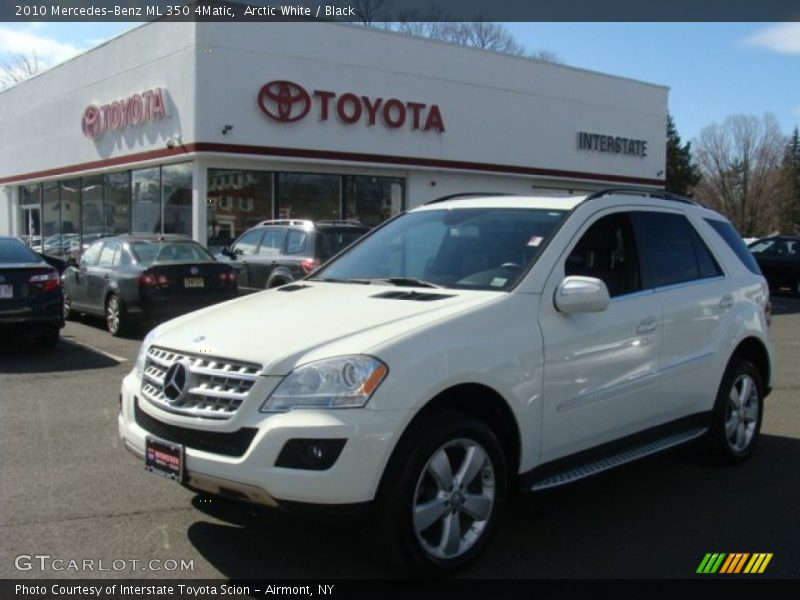 Arctic White / Black 2010 Mercedes-Benz ML 350 4Matic