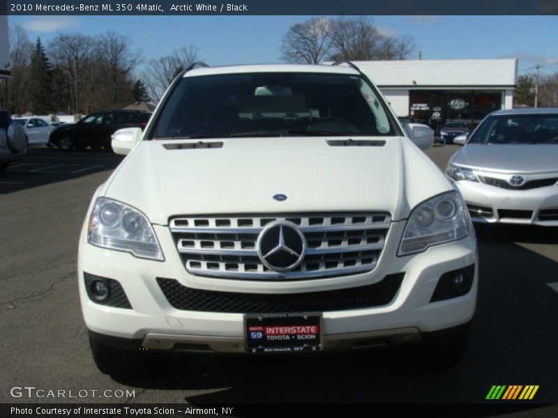 Arctic White / Black 2010 Mercedes-Benz ML 350 4Matic