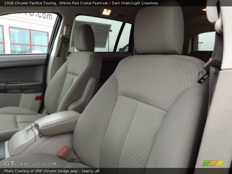 Inferno Red Crystal Pearlcoat / Dark Khaki/Light Graystone 2008 Chrysler Pacifica Touring