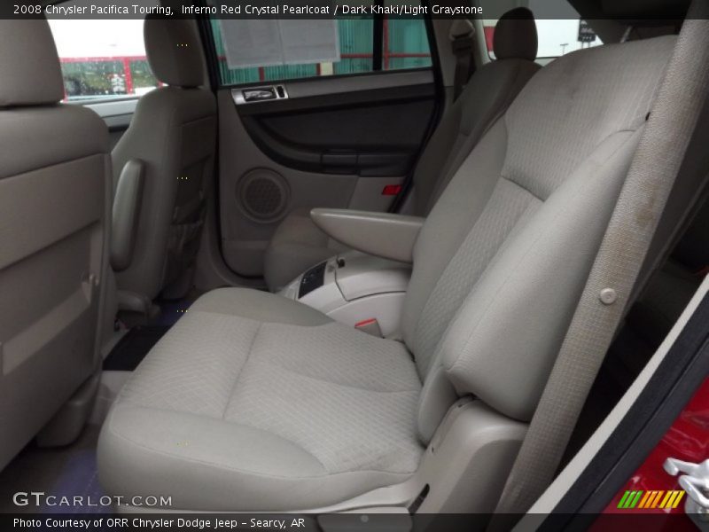 Inferno Red Crystal Pearlcoat / Dark Khaki/Light Graystone 2008 Chrysler Pacifica Touring