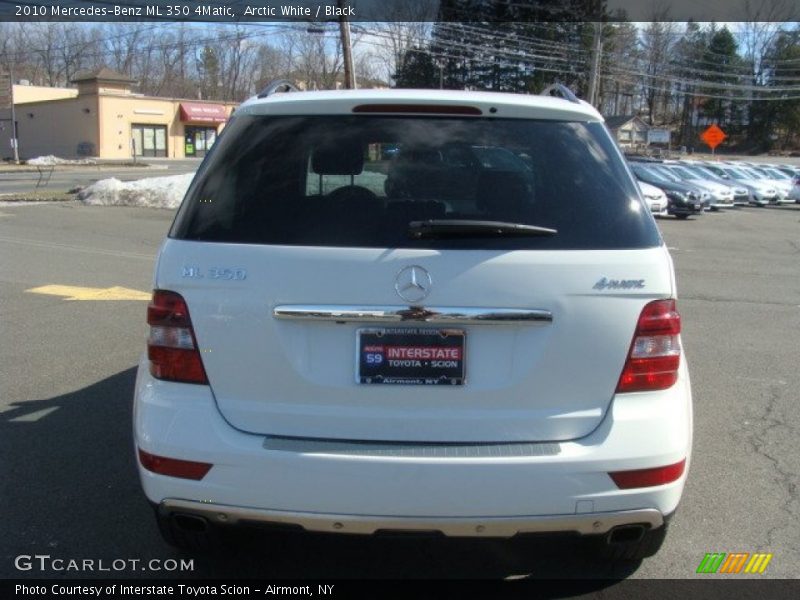 Arctic White / Black 2010 Mercedes-Benz ML 350 4Matic