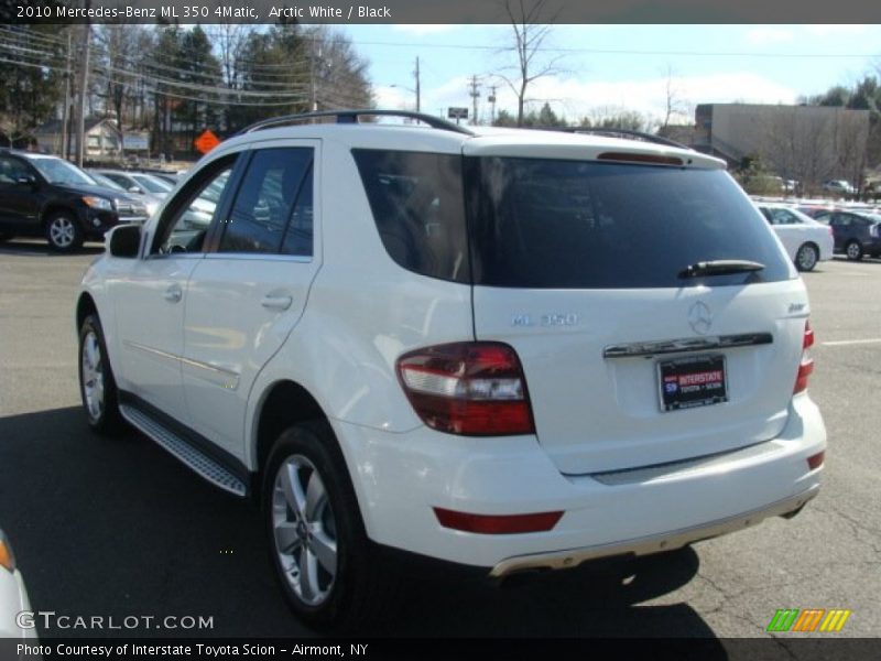 Arctic White / Black 2010 Mercedes-Benz ML 350 4Matic