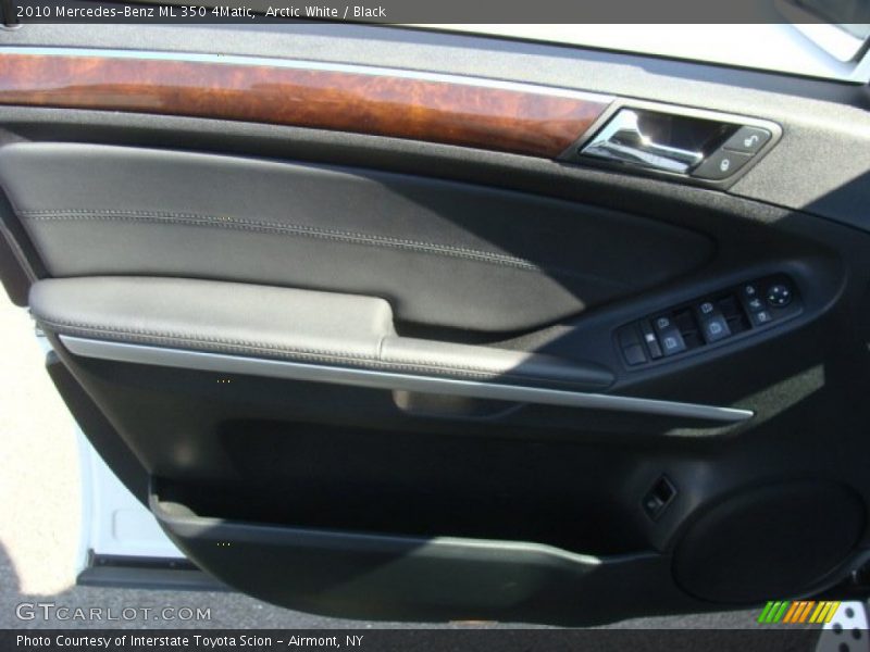 Arctic White / Black 2010 Mercedes-Benz ML 350 4Matic