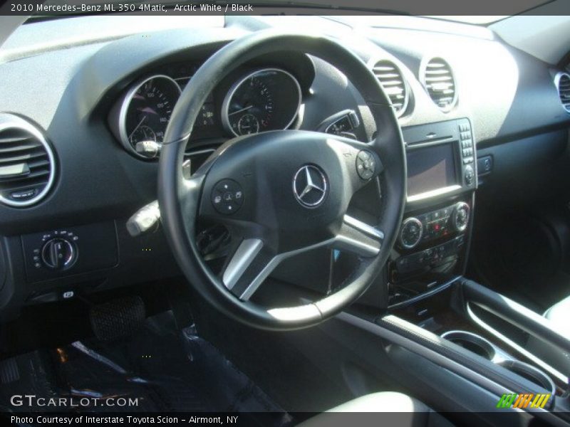 Arctic White / Black 2010 Mercedes-Benz ML 350 4Matic