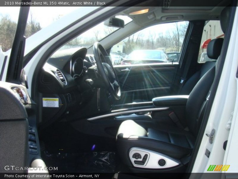 Arctic White / Black 2010 Mercedes-Benz ML 350 4Matic