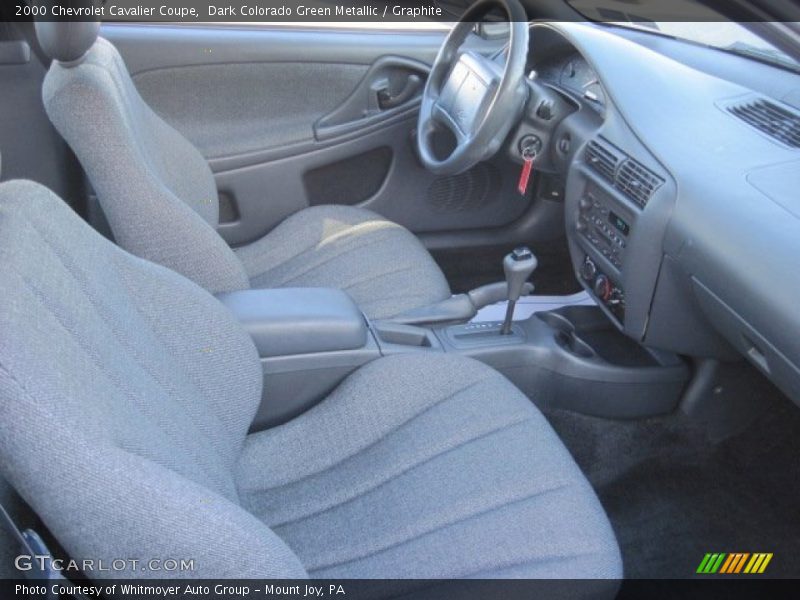 Dark Colorado Green Metallic / Graphite 2000 Chevrolet Cavalier Coupe