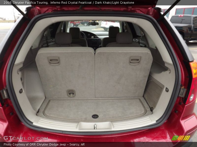 Inferno Red Crystal Pearlcoat / Dark Khaki/Light Graystone 2008 Chrysler Pacifica Touring
