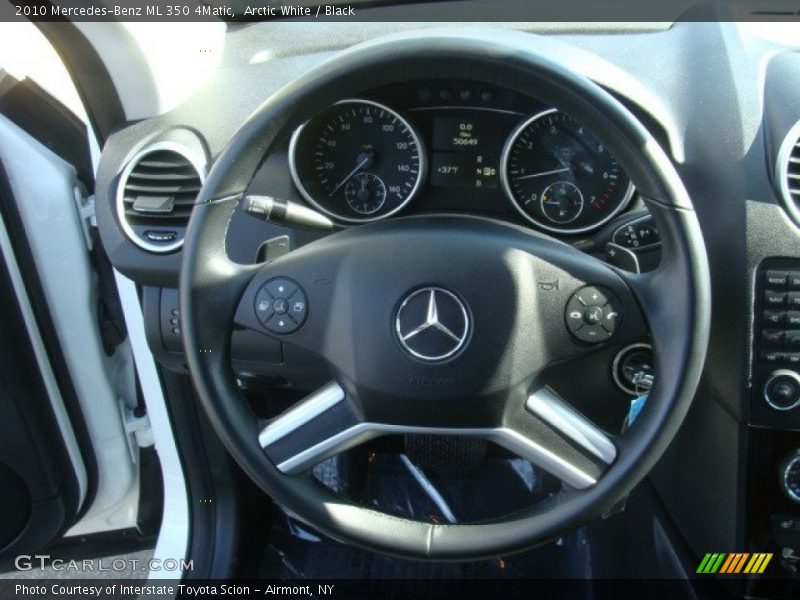 Arctic White / Black 2010 Mercedes-Benz ML 350 4Matic