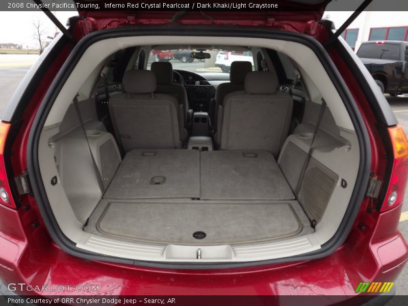 Inferno Red Crystal Pearlcoat / Dark Khaki/Light Graystone 2008 Chrysler Pacifica Touring