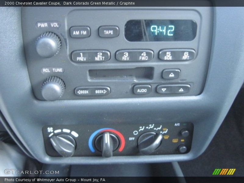 Controls of 2000 Cavalier Coupe