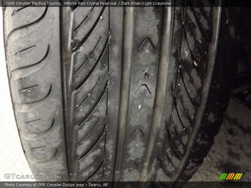 Inferno Red Crystal Pearlcoat / Dark Khaki/Light Graystone 2008 Chrysler Pacifica Touring